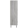 Tall Sonoma gray engineered wood sideboard 69.5x31x115 cm by vidaXL, Sideboards - Ref: Foro24-830346, Price: 87,05 €, Discoun...