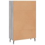 Tall Sonoma gray engineered wood sideboard 69.5x31x115 cm by vidaXL, Sideboards - Ref: Foro24-830346, Price: 87,05 €, Discoun...