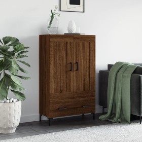 Tall sideboard engineered wood brown oak 69.5x31x115 cm by vidaXL, Sideboards - Ref: Foro24-830331, Price: 72,99 €, Discount: %