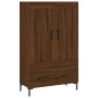 Aparador alto madera de ingeniería roble marrón 69,5x31x115 cm de vidaXL, Aparadores - Ref: Foro24-830331, Precio: 72,37 €, D...