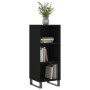 Aparador de madera de ingeniería negro 34,5x32,5x90 cm de vidaXL, Aparadores - Ref: Foro24-828757, Precio: 50,99 €, Descuento: %