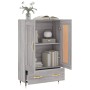 Tall Sonoma gray engineered wood sideboard 69.5x31x115 cm by vidaXL, Sideboards - Ref: Foro24-830306, Price: 68,85 €, Discoun...