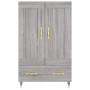 Tall Sonoma gray engineered wood sideboard 69.5x31x115 cm by vidaXL, Sideboards - Ref: Foro24-830306, Price: 68,85 €, Discoun...