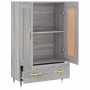 Aparador alto madera de ingeniería gris Sonoma 69,5x31x115 cm de vidaXL, Aparadores - Ref: Foro24-830306, Precio: 68,99 €, De...