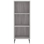 Aparador de madera de ingeniería gris Sonoma 34,5x32,5x90 cm de vidaXL, Aparadores - Ref: Foro24-828754, Precio: 51,24 €, Des...