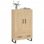 Aparador alto madera de ingeniería roble Sonoma 69,5x31x115 cm de vidaXL, Aparadores - Ref: Foro24-830351, Precio: 107,67 €, ...