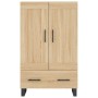 Aparador alto madera de ingeniería roble Sonoma 69,5x31x115 cm de vidaXL, Aparadores - Ref: Foro24-830351, Precio: 107,67 €, ...