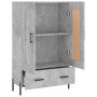 Aparador alto madera de ingeniería gris hormigón 69,5x31x115 cm de vidaXL, Aparadores - Ref: Foro24-830336, Precio: 66,99 €, ...