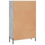 Concrete gray engineered wood tall sideboard 69.5x31x115 cm by vidaXL, Sideboards - Ref: Foro24-830336, Price: 90,63 €, Disco...