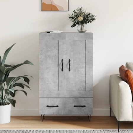 Concrete gray engineered wood tall sideboard 69.5x31x115 cm by vidaXL, Sideboards - Ref: Foro24-830320, Price: 79,99 €, Disco...