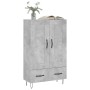 Concrete gray engineered wood tall sideboard 69.5x31x115 cm by vidaXL, Sideboards - Ref: Foro24-830320, Price: 79,99 €, Disco...