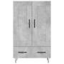 Concrete gray engineered wood tall sideboard 69.5x31x115 cm by vidaXL, Sideboards - Ref: Foro24-830320, Price: 79,99 €, Disco...