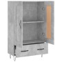 Concrete gray engineered wood tall sideboard 69.5x31x115 cm by vidaXL, Sideboards - Ref: Foro24-830320, Price: 79,99 €, Disco...