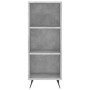 Concrete gray engineered wood shelf 34.5x32.5x90 cm by vidaXL, Sideboards - Ref: Foro24-828704, Price: 45,87 €, Discount: %