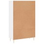 Aparador alto madera de ingeniería blanco brillo 69,5x31x115 cm de vidaXL, Aparadores - Ref: Foro24-830310, Precio: 87,08 €, ...