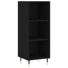 Aparador de madera de ingeniería negro 34,5x32,5x90 cm de vidaXL, Aparadores - Ref: Foro24-828709, Precio: 45,13 €, Descuento: %