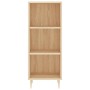 Aparador de madera de ingeniería roble Sonoma 34,5x32,5x90 cm de vidaXL, Aparadores - Ref: Foro24-828719, Precio: 43,79 €, De...