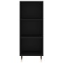 Aparador de madera de ingeniería negro 34,5x32,5x90 cm de vidaXL, Aparadores - Ref: Foro24-828709, Precio: 45,10 €, Descuento: %