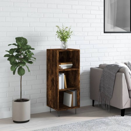 Smoked oak engineered wood sideboard 34.5x32.5x90 cm by vidaXL, Sideboards - Ref: Foro24-828729, Price: 45,18 €, Discount: %