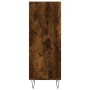 Aparador de madera de ingeniería roble ahumado 34,5x32,5x90 cm de vidaXL, Aparadores - Ref: Foro24-828729, Precio: 45,18 €, D...