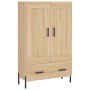 Aparador alto madera de ingeniería roble Sonoma 69,5x31x115 cm de vidaXL, Aparadores - Ref: Foro24-830335, Precio: 111,21 €, ...