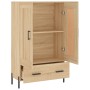 Aparador alto madera de ingeniería roble Sonoma 69,5x31x115 cm de vidaXL, Aparadores - Ref: Foro24-830335, Precio: 111,21 €, ...