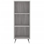 Estantería madera de ingeniería gris Sonoma 34,5x32,5x90 cm de vidaXL, Aparadores - Ref: Foro24-828706, Precio: 49,54 €, Desc...