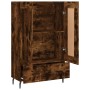 Aparador alto madera de ingeniería roble ahumado 69,5x31x115 cm de vidaXL, Aparadores - Ref: Foro24-830345, Precio: 68,99 €, ...