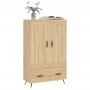 Aparador alto madera de ingeniería roble Sonoma 69,5x31x115 cm de vidaXL, Aparadores - Ref: Foro24-830295, Precio: 80,91 €, D...