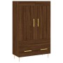 Aparador alto madera de ingeniería roble marrón 69,5x31x115 cm de vidaXL, Aparadores - Ref: Foro24-830315, Precio: 83,99 €, D...