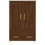 Aparador alto madera de ingeniería roble marrón 69,5x31x115 cm de vidaXL, Aparadores - Ref: Foro24-830315, Precio: 83,99 €, D...