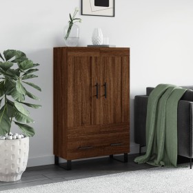 Tall sideboard engineered wood brown oak 69.5x31x115 cm by vidaXL, Sideboards - Ref: Foro24-830355, Price: 90,17 €, Discount: %