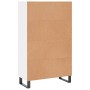 Aparador alto madera de ingeniería blanco brillo 69,5x31x115 cm de vidaXL, Aparadores - Ref: Foro24-830350, Precio: 78,99 €, ...