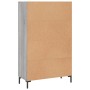 Tall Sonoma Gray Engineered Wood Sideboard 69.5x31x115 cm by vidaXL, Sideboards - Ref: Foro24-830330, Price: 88,05 €, Discoun...