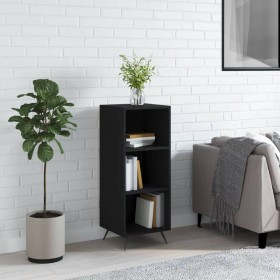 Black engineered wood shelf 34.5x32.5x90 cm by vidaXL, Sideboards - Ref: Foro24-828701, Price: 49,99 €, Discount: %