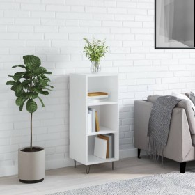 Glossy white engineered wood sideboard 34.5x32.5x90 cm by vidaXL, Sideboards - Ref: Foro24-828726, Price: 47,15 €, Discount: %