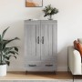 Tall Sonoma gray engineered wood sideboard 69.5x31x115 cm by vidaXL, Sideboards - Ref: Foro24-830322, Price: 85,40 €, Discoun...