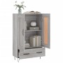 Tall Sonoma gray engineered wood sideboard 69.5x31x115 cm by vidaXL, Sideboards - Ref: Foro24-830322, Price: 85,40 €, Discoun...