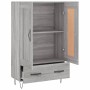 Aparador alto madera de ingeniería gris Sonoma 69,5x31x115 cm de vidaXL, Aparadores - Ref: Foro24-830322, Precio: 85,40 €, De...