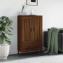 Tall engineered wood sideboard in brown oak 69.5x31x115 cm by vidaXL, Sideboards - Ref: Foro24-830347, Price: 86,99 €, Discou...