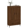 Tall engineered wood sideboard in brown oak 69.5x31x115 cm by vidaXL, Sideboards - Ref: Foro24-830347, Price: 86,64 €, Discou...