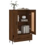 Aparador alto madera de ingeniería roble marrón 69,5x31x115 cm de vidaXL, Aparadores - Ref: Foro24-830347, Precio: 86,54 €, D...