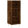 Aparador de madera de ingeniería roble ahumado 34,5x32,5x90 cm de vidaXL, Aparadores - Ref: Foro24-828721, Precio: 43,79 €, D...