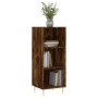 Aparador de madera de ingeniería roble ahumado 34,5x32,5x90 cm de vidaXL, Aparadores - Ref: Foro24-828721, Precio: 43,79 €, D...