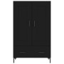 Aparador alto madera de ingeniería negro 69,5x31x115 cm de vidaXL, Aparadores - Ref: Foro24-830325, Precio: 87,81 €, Descuent...