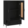 Aparador alto madera de ingeniería negro 69,5x31x115 cm de vidaXL, Aparadores - Ref: Foro24-830325, Precio: 87,81 €, Descuent...