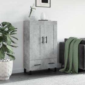 Concrete gray engineered wood tall sideboard 69.5x31x115 cm by vidaXL, Sideboards - Ref: Foro24-830352, Price: 87,33 €, Disco...