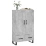 Aparador alto madera de ingeniería gris hormigón 69,5x31x115 cm de vidaXL, Aparadores - Ref: Foro24-830352, Precio: 87,23 €, ...