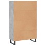 Aparador alto madera de ingeniería gris hormigón 69,5x31x115 cm de vidaXL, Aparadores - Ref: Foro24-830352, Precio: 87,23 €, ...