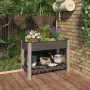 Arriate de jardín con estante WPC gris 100x50x75 cm de vidaXL, Maceteros y jardineras - Ref: Foro24-362569, Precio: 91,96 €, ...